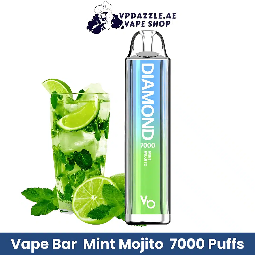 Vapes Bars Diamond 7000 Puffs Mint Mojito Flavor