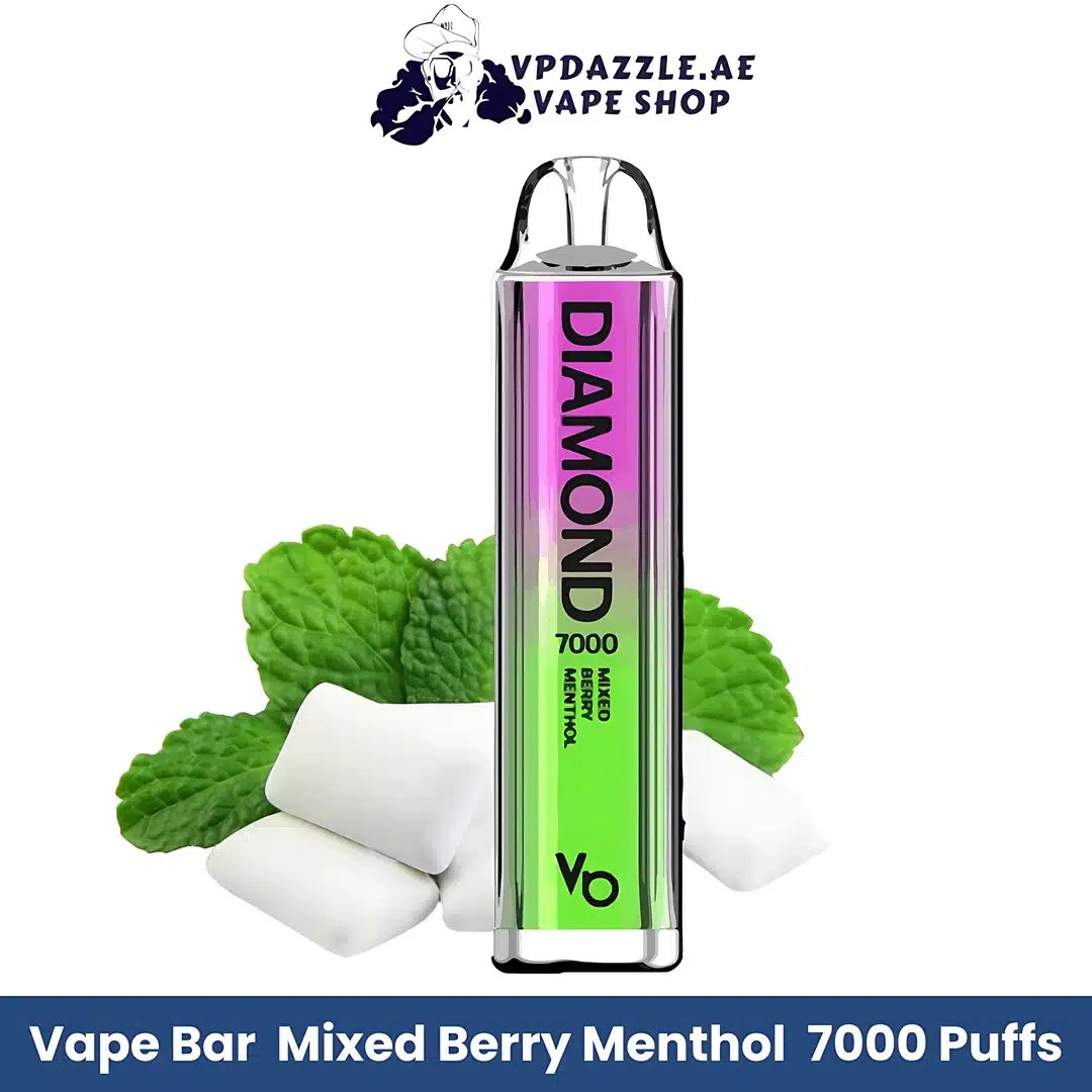 Vapes Bars Diamond 7000 Puffs Mixed Berry Menthol Flavor