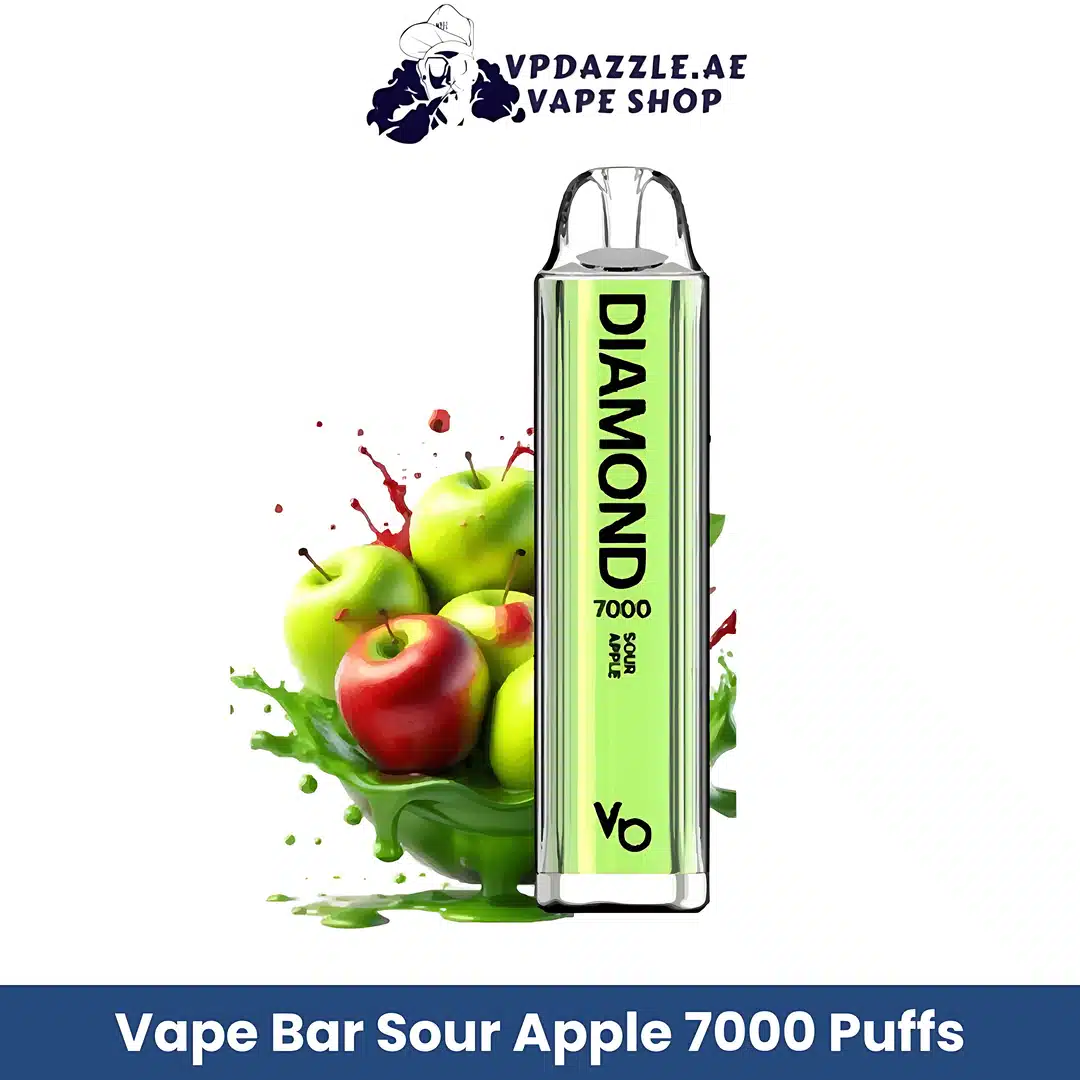 Vapes Bars Diamond 7000 Puffs Sour Apple