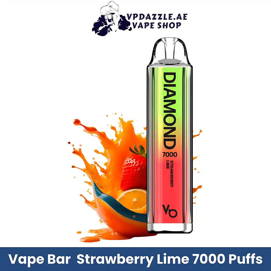 Vapes Bars Diamond 7000 Puffs Strawberry Lime