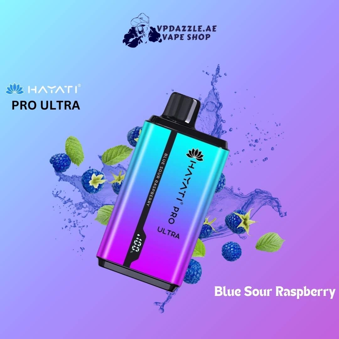 hayati pro ultra Blue Sour Raspberry 15000 puffs