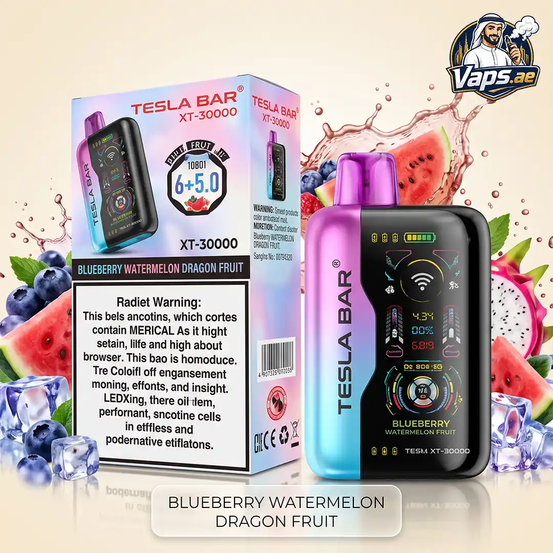 Tesla Bar XT 30000 Puffs disposable vape UAE