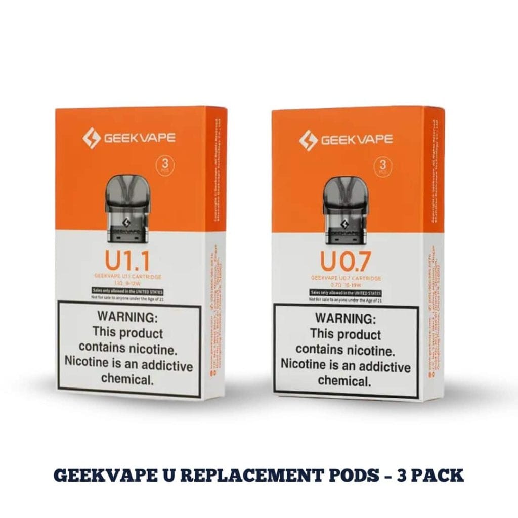 GeekVape U Replacement Pods - 3 Pack In Dubai