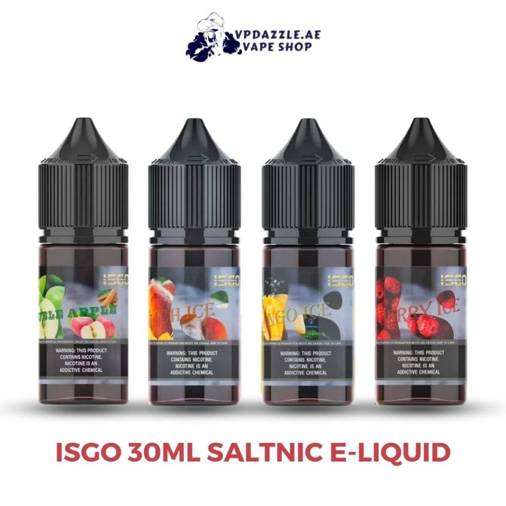 ISGO 30ML SALTNIC E-Juice 25MG/50MG In Dubai