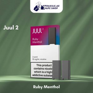 JUUL 2 Ruby Menthol Pods 18 MG Dubai UAE