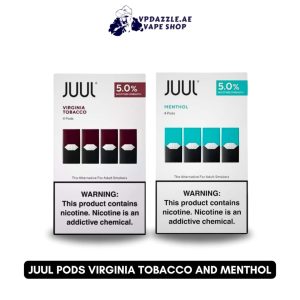 JUUL PODS VIRGINIA TOBACCO AND MENTHOL 5% IN DUBAI