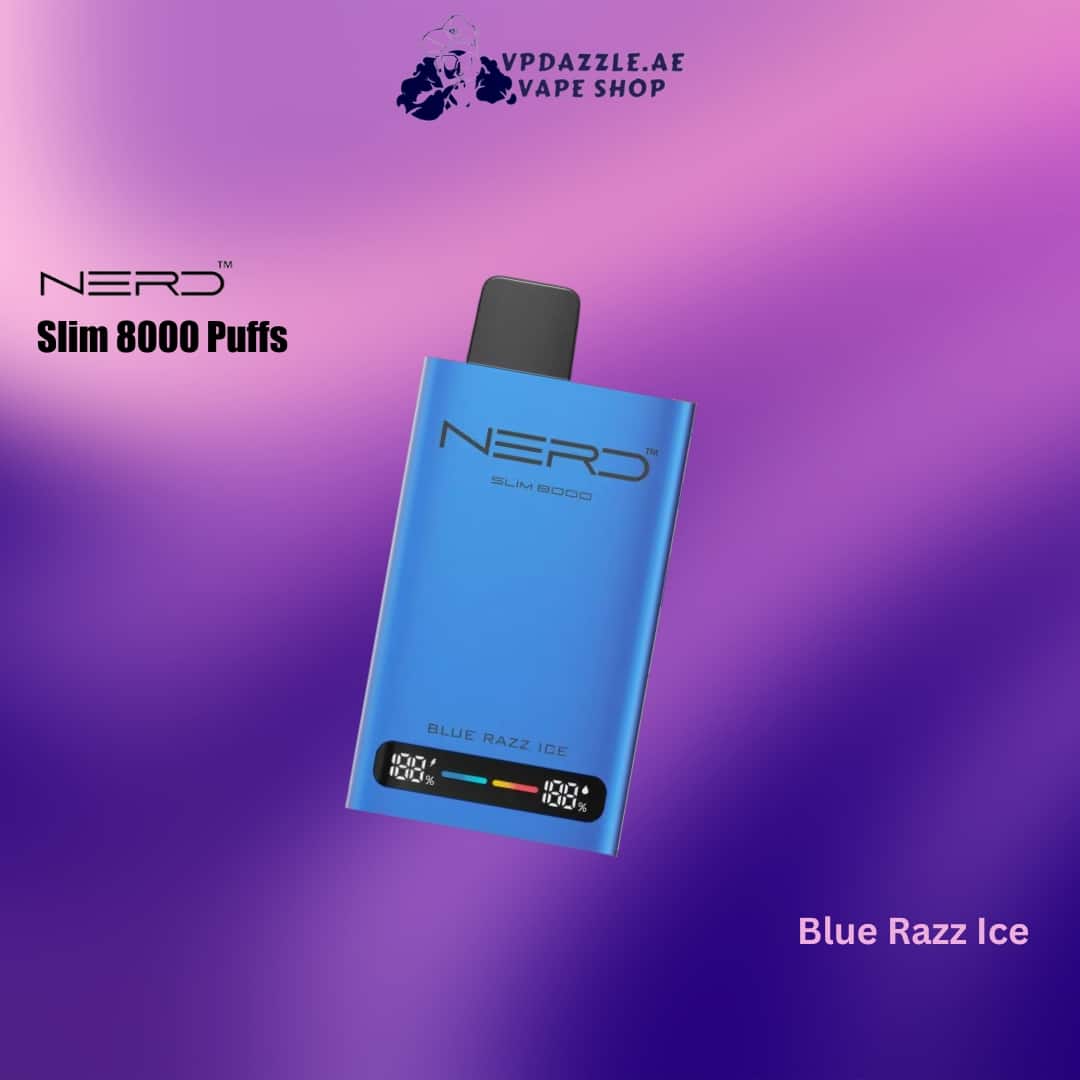 Nerd-slim-Blue-Razz-Ice-8000-Puffs