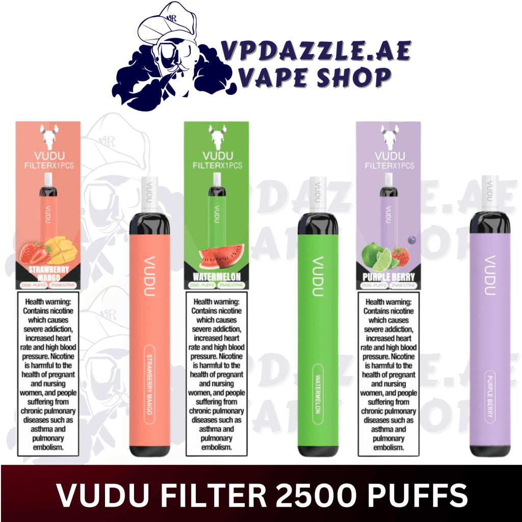 VUDU Filter 2500 Puffs 5% Disposable Vape In Dubai