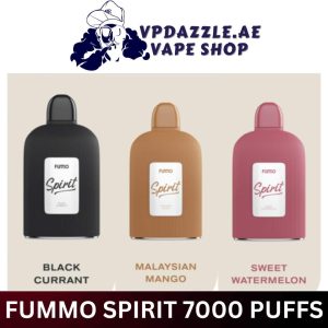 Fumo Spirit 7000 Puffs new disposable vape in UAE