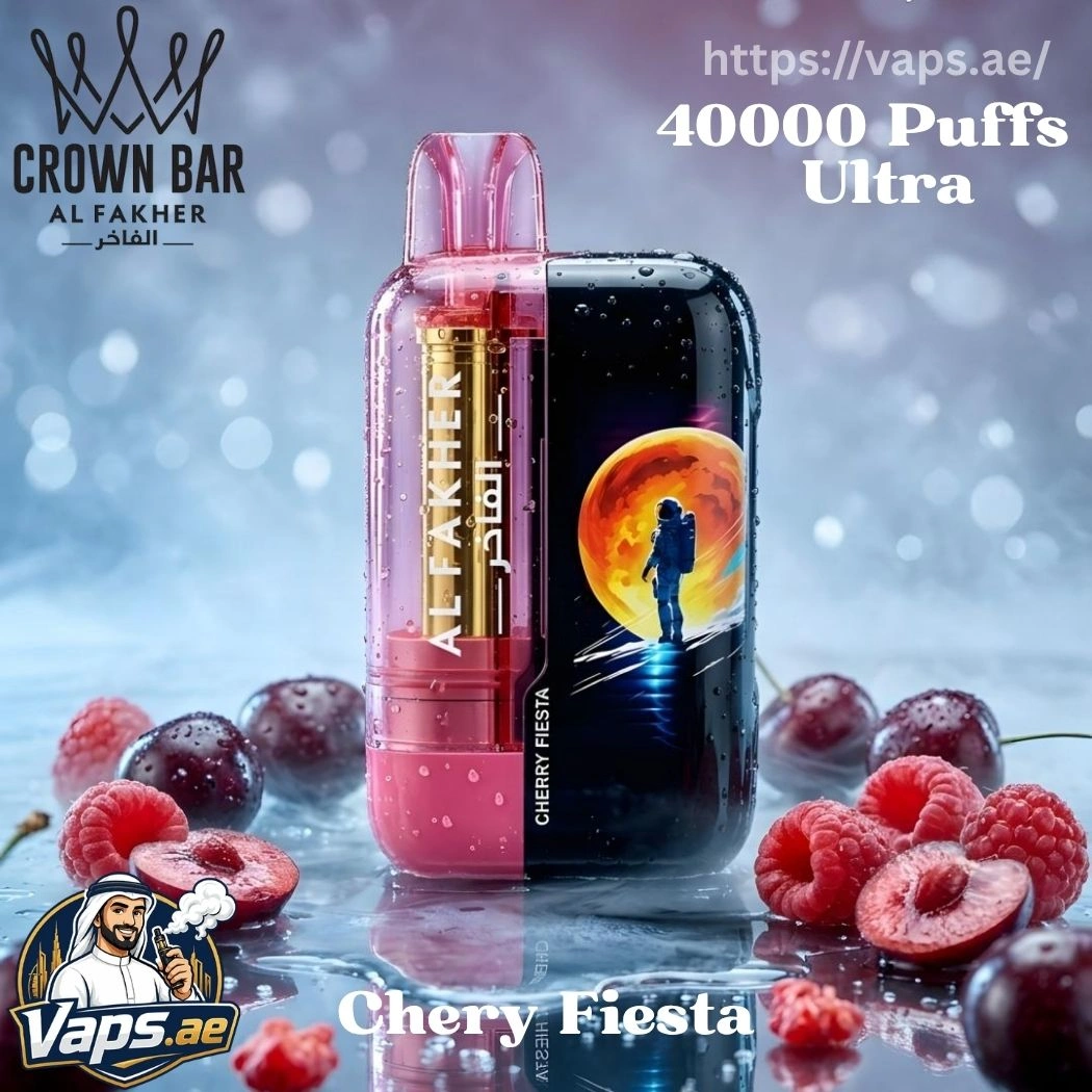 AL Fakher Crown Bar Ultra 40000 Puffs Cherry Fiesta