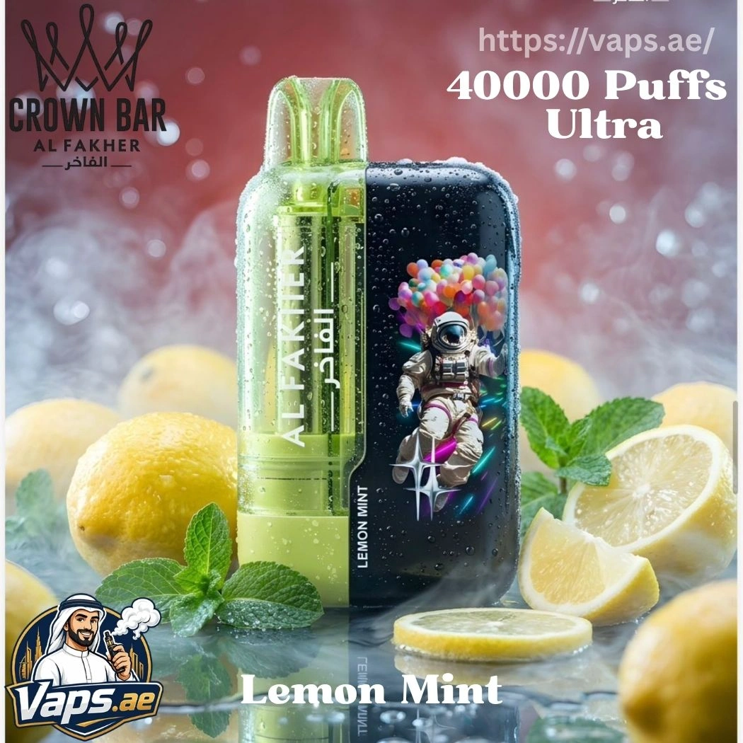 AL Fakher Crown Bar Ultra 40000 Puffs Lemon Mint