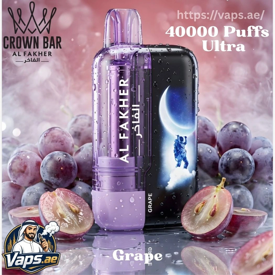AL Fakher Crown Bar Ultra 40000 Puffs Grape