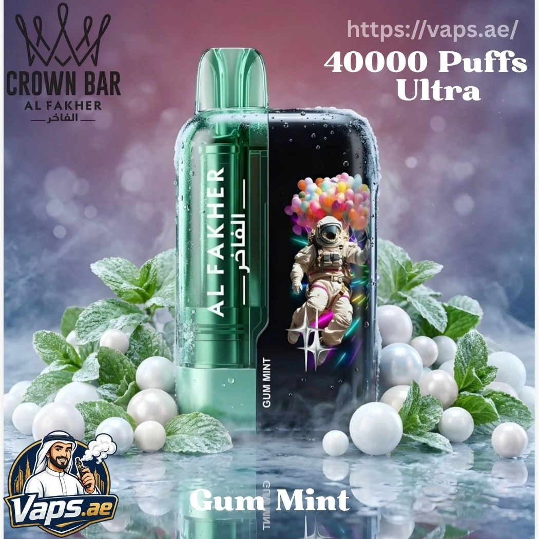 AL Fakher Crown Bar Ultra 40000 Puffs Gum Mint