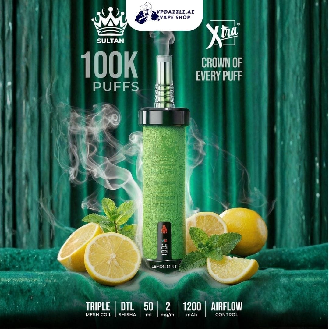 Sultan Shisha Lemon Mint 100k Puffs