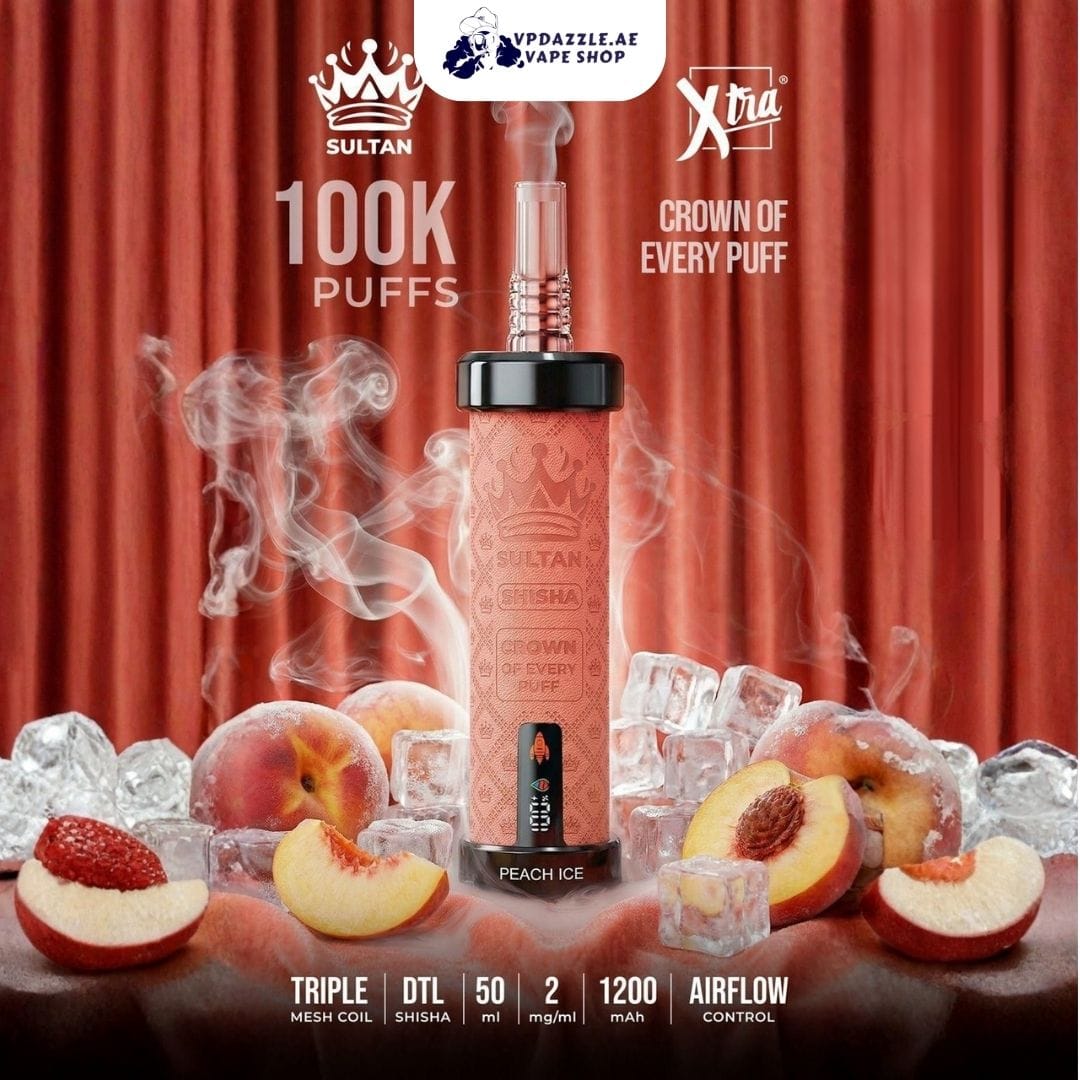 Sultan Shisha Peach Ice 100k Puffs