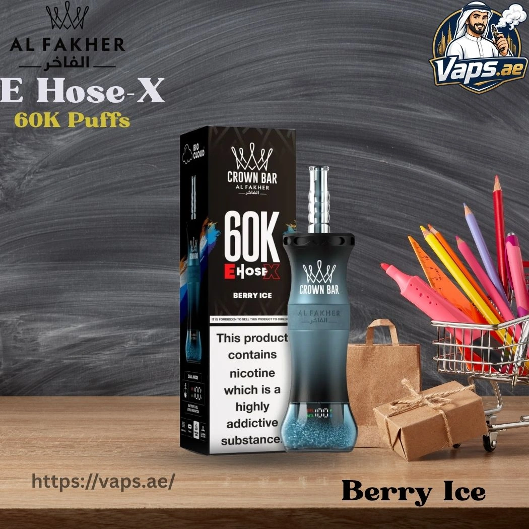 Al Fakher Crown Bar E Hose X 60000 Puffs Berry Ice