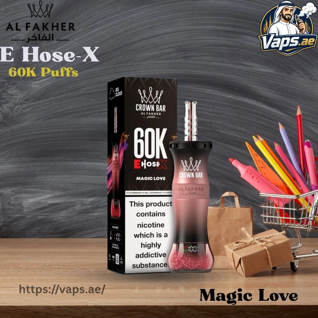 Al Fakher Crown Bar E Hose X 60000 Puffs Magic Love
