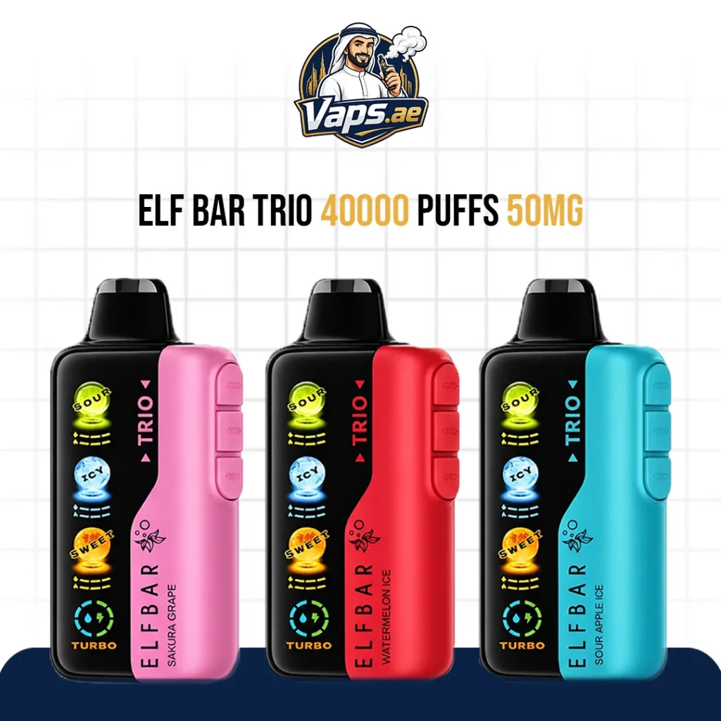 Elf Bar Trio Up to 40000 Puffs 50mg Disposable Vape In Dubai