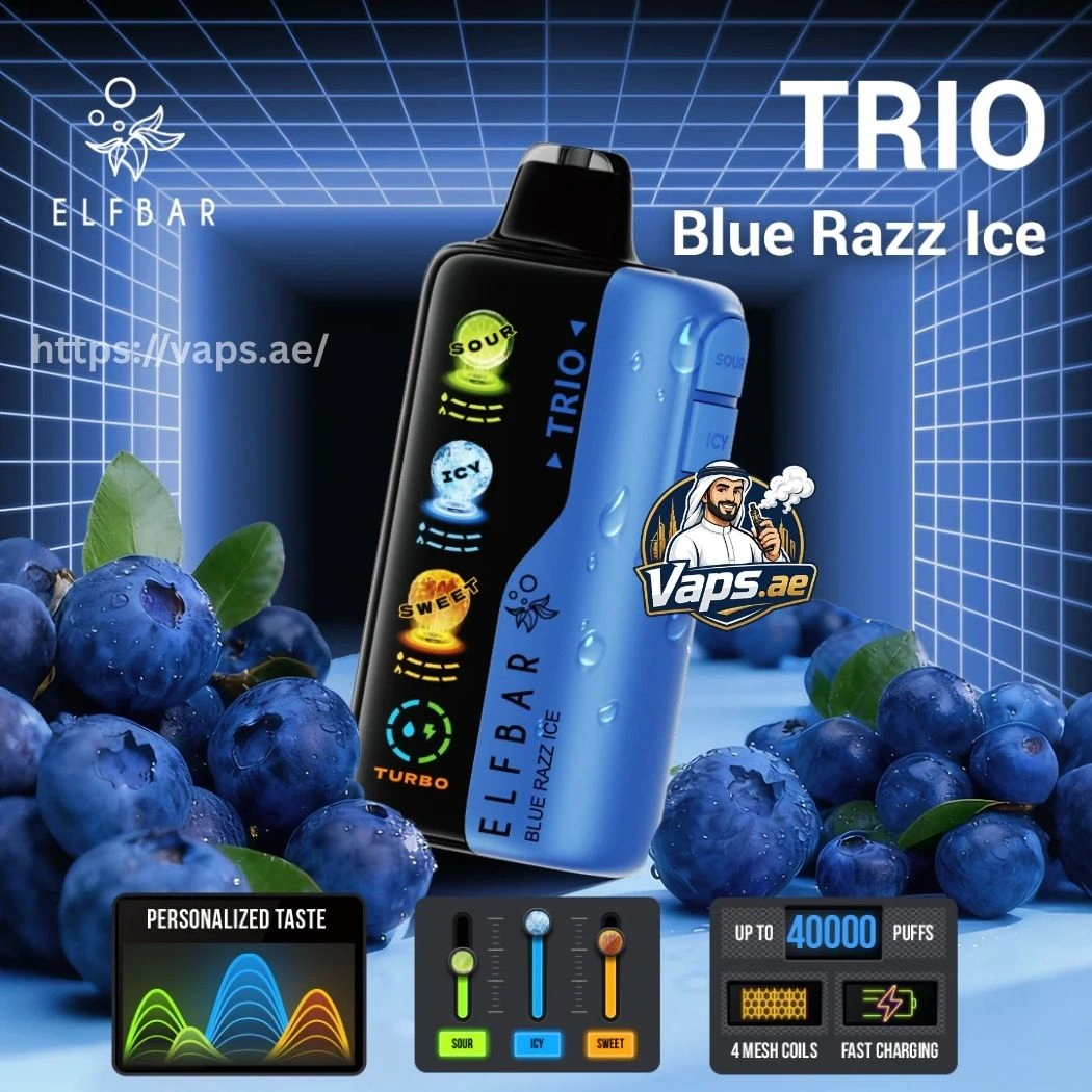 Elf Bar Trio 40000 Puffs Blue Razz Ice