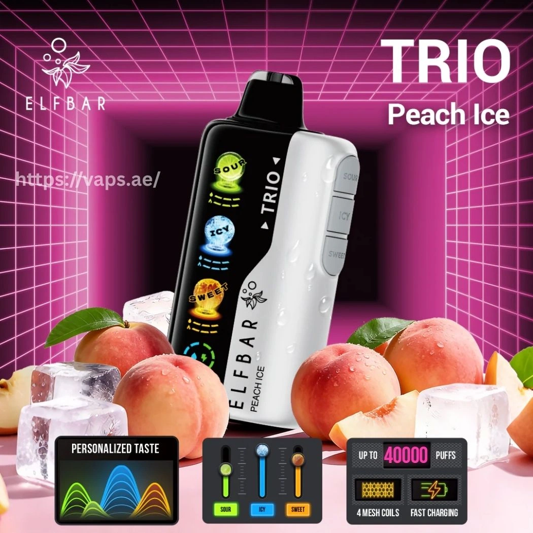 Elf Bar Trio 40000 Puffs Peach Ice