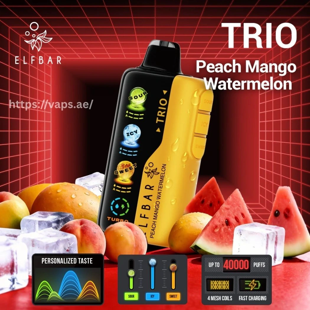 Elf Bar Trio 40000 Puffs Peach Mango Watermelon