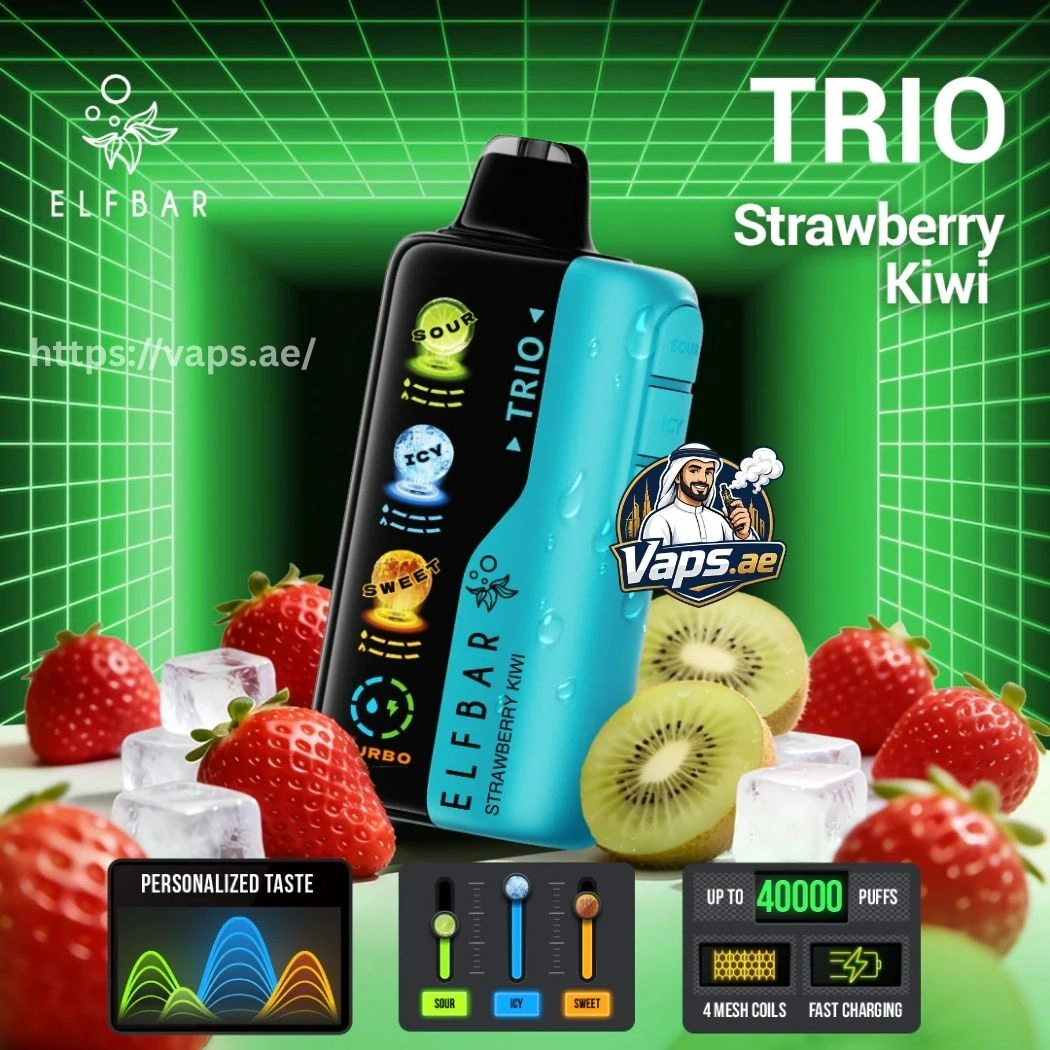 Elf Bar Trio 40000 Puffs Strawberry Kiwi