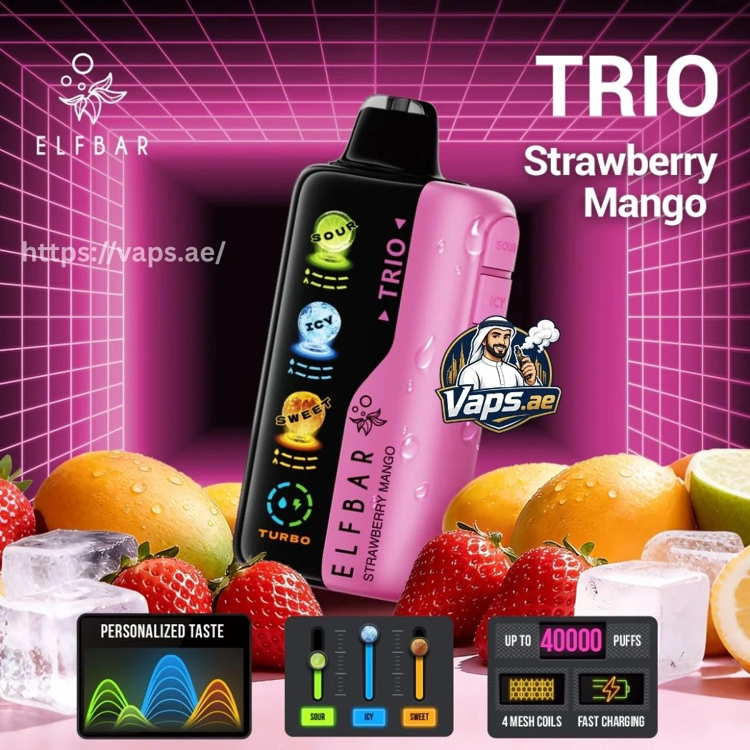 Elf Bar Trio 40000 Puffs Strawberry Mango