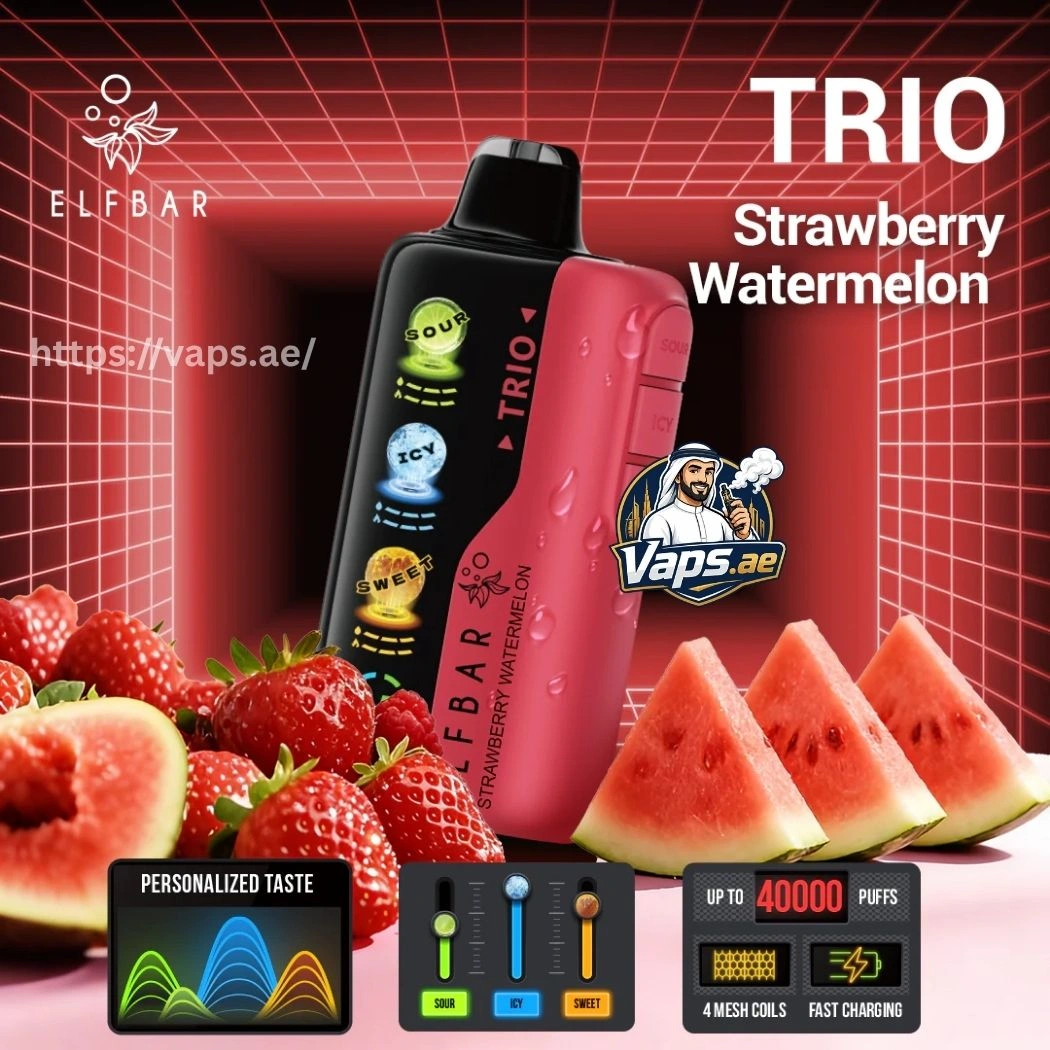Elf Bar Trio 40000 Puffs Strawberry Watermelon