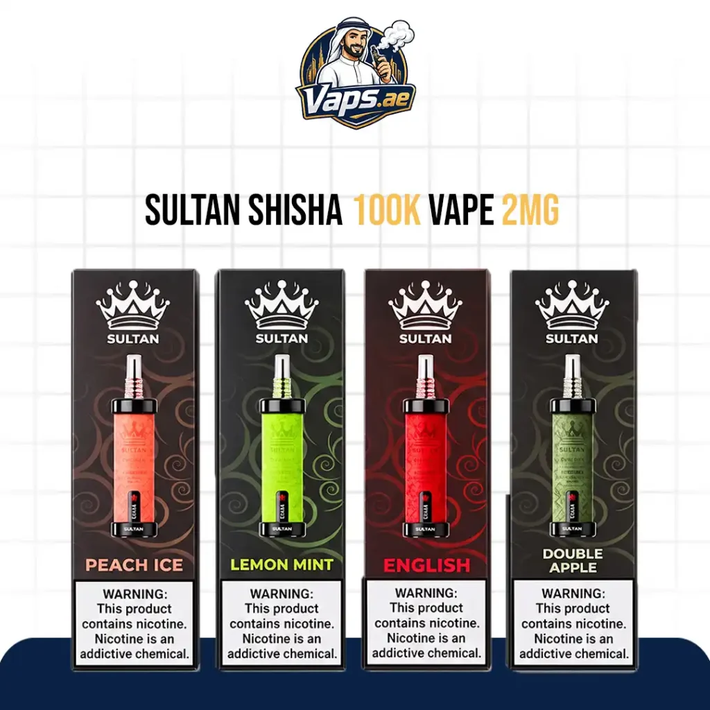 Sultan Shisha 100k Puffs Disposable Vape 2mg in Dubai