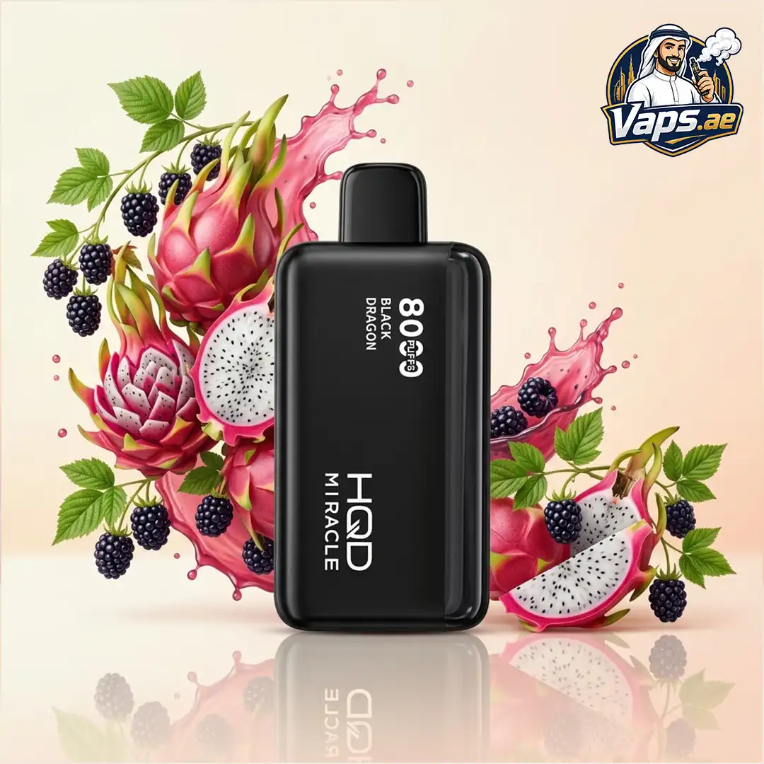 vHQD Miracle 8000 Puffs Zero Nicotine 0mg Disposable Vape in UAE