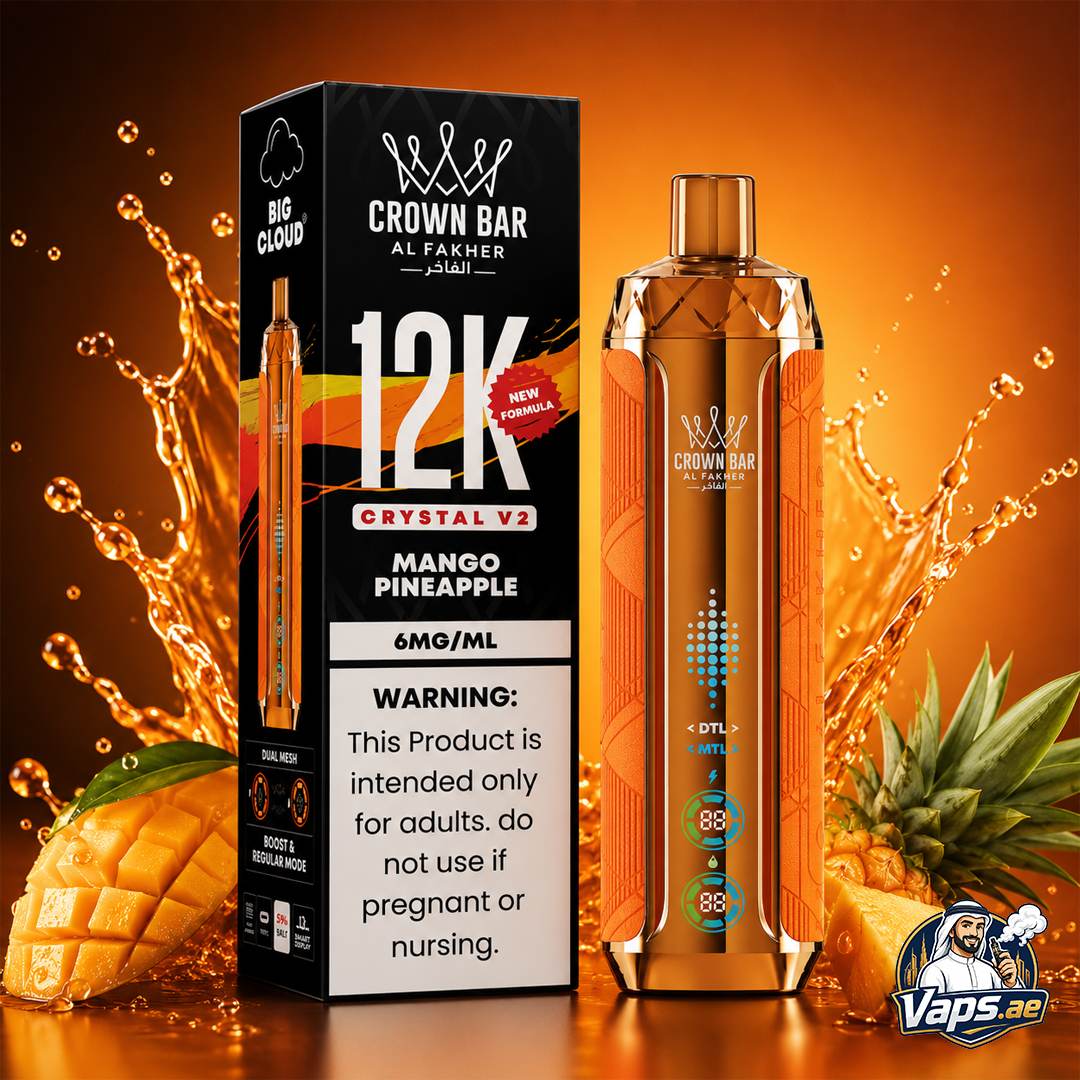 Al Fakher Crown Bar Crystal V2 12000 Puffs Disposable Vape - Image 3