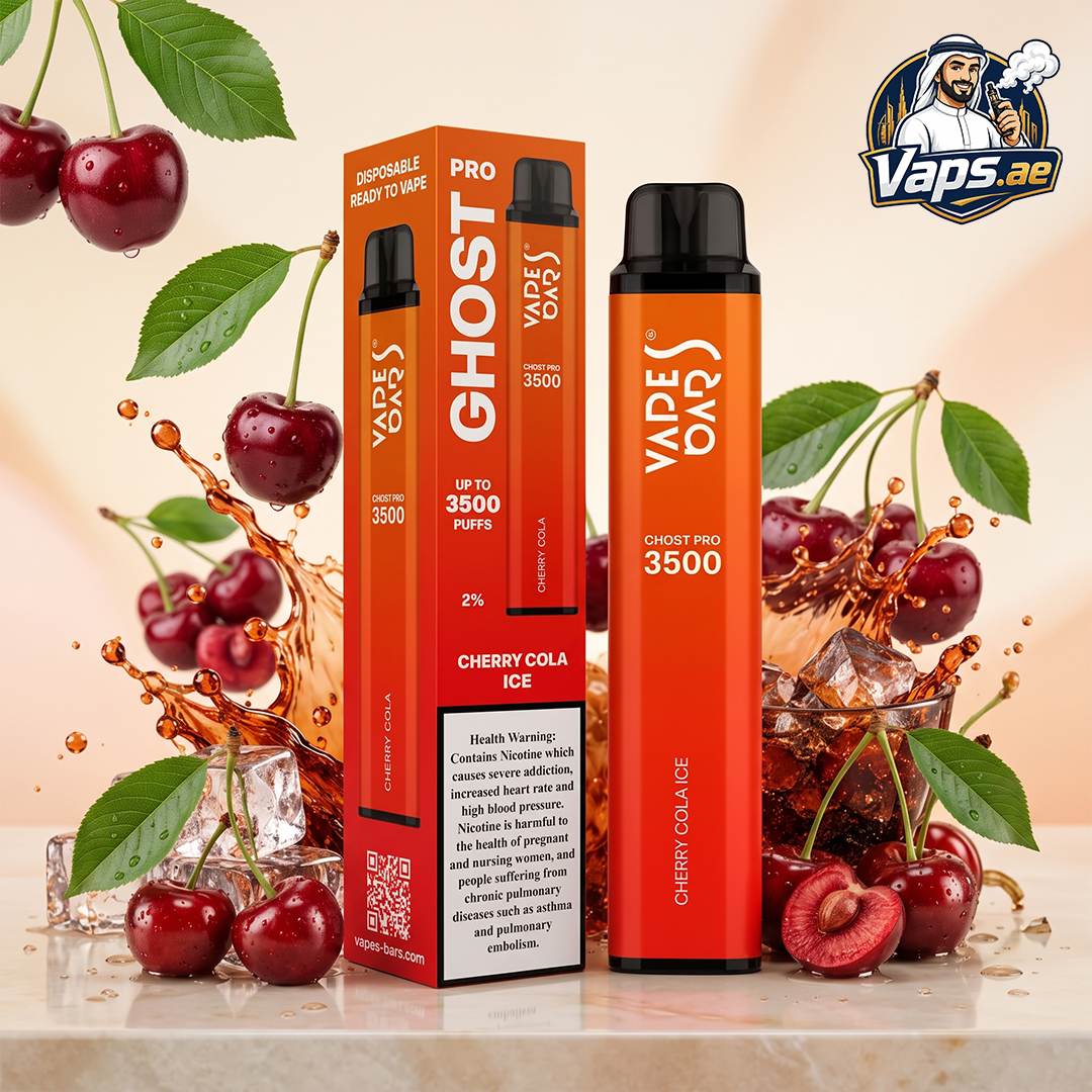 Vapes Bars Ghost Pro 3500 Puffs 20mg Nicotine Disposable Vape in UAE