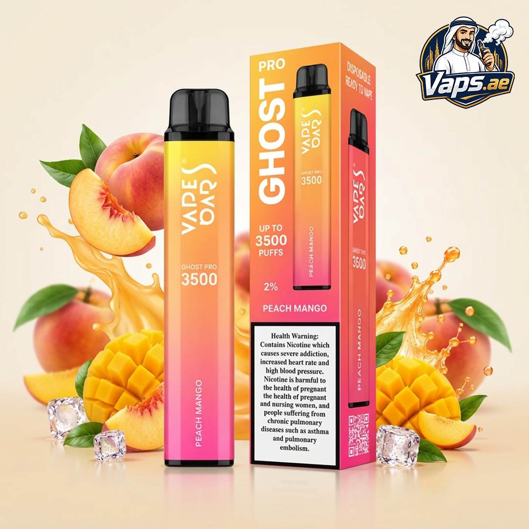 Vapes Bars Ghost Pro 3500 Puffs 20mg Nicotine Disposable Vape in UAE