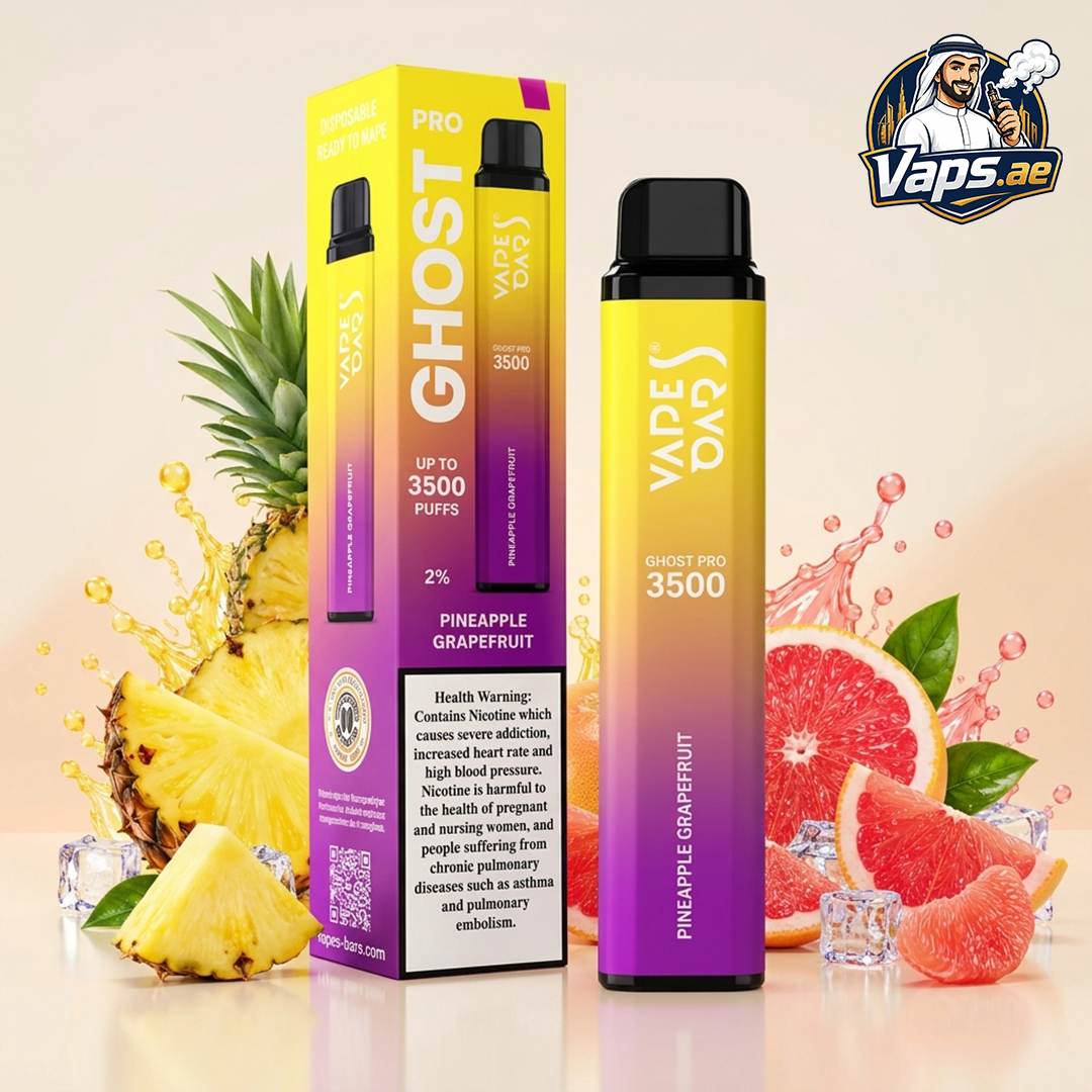 Vapes Bars Ghost Pro 3500 Puffs 20mg Nicotine Disposable Vape in UAE