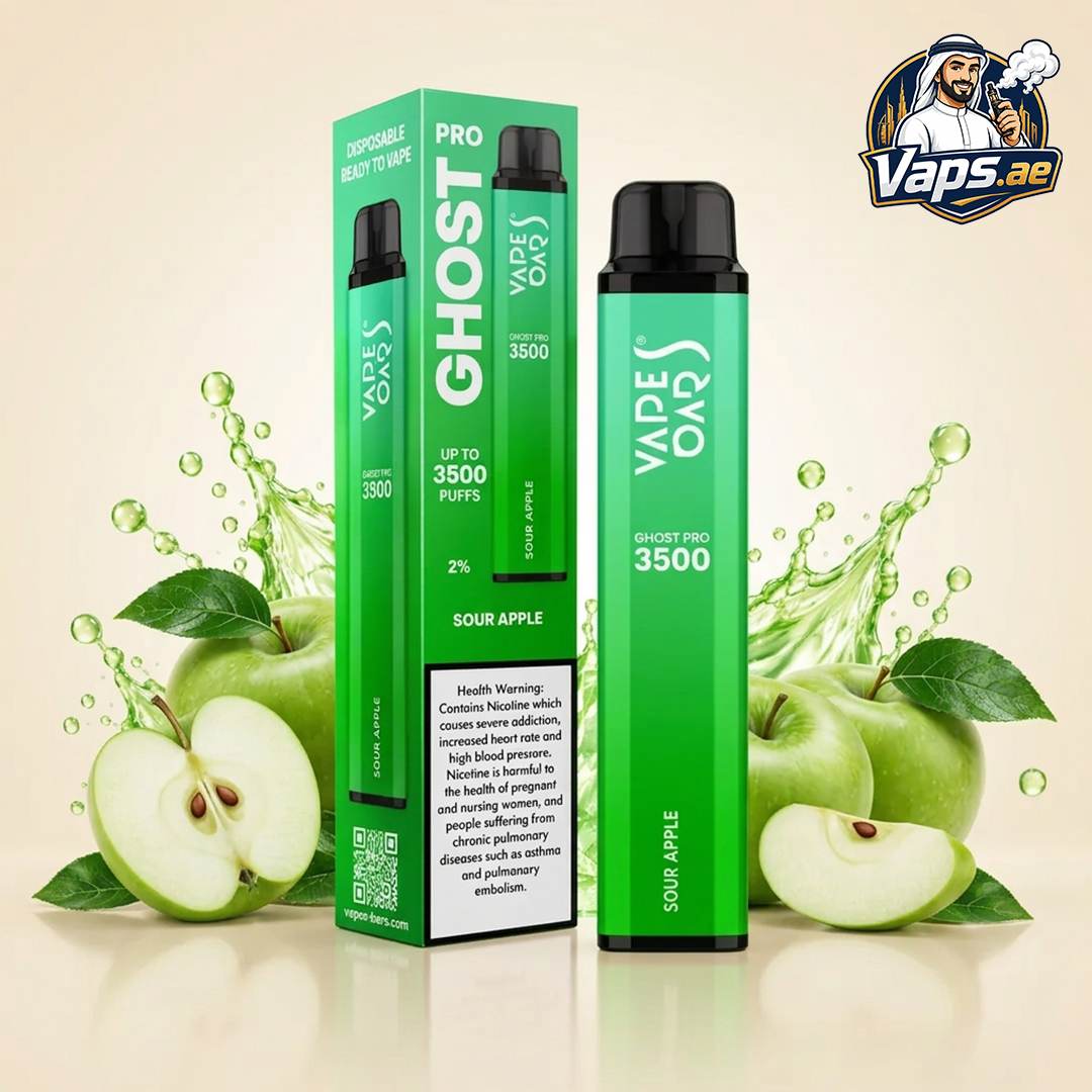 Vapes Bars Ghost Pro 3500 Puffs 20mg Nicotine Disposable Vape in UAE