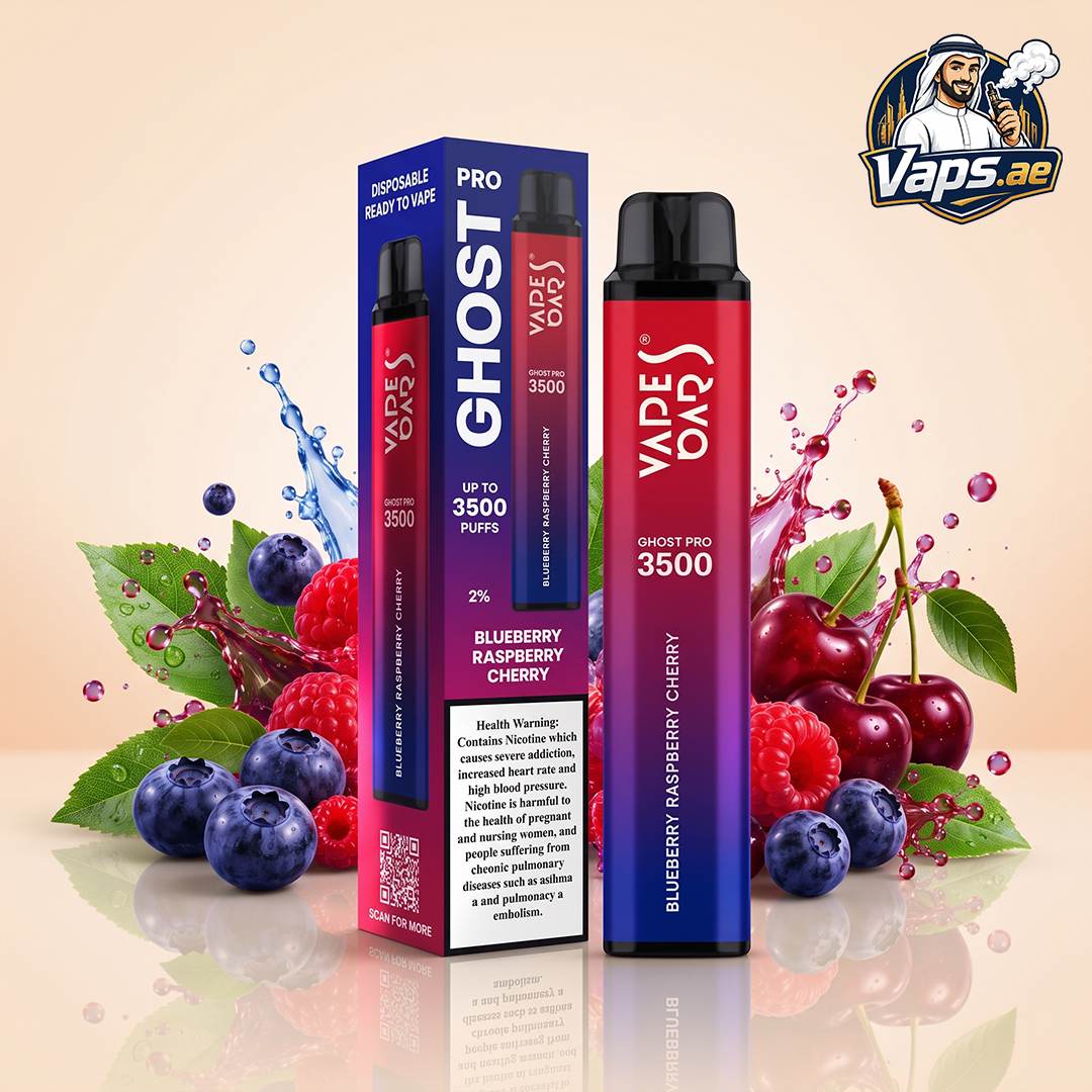 Vapes Bars Ghost Pro 3500 Puffs 20mg Nicotine Disposable Vape in UAE
