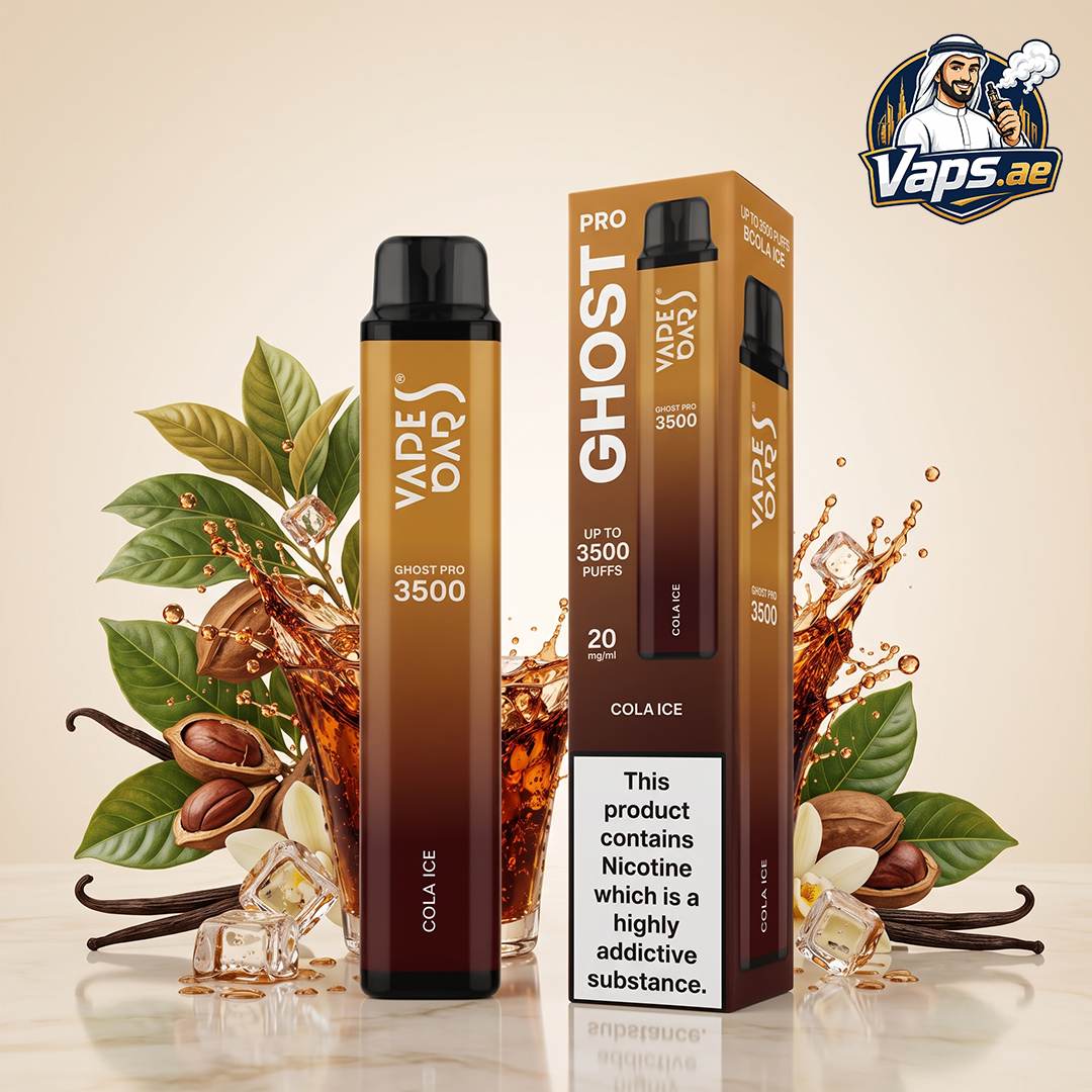 Vapes Bars Ghost Pro 3500 Puffs 20mg Nicotine Disposable Vape in UAE