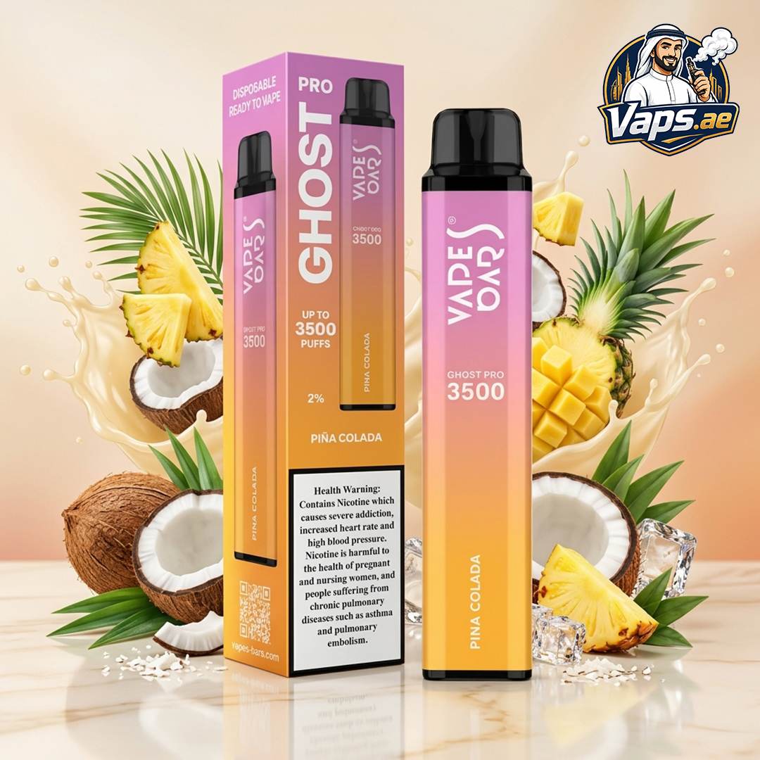 Vapes Bars Ghost Pro 3500 Puffs 20mg Nicotine Disposable Vape in UAE