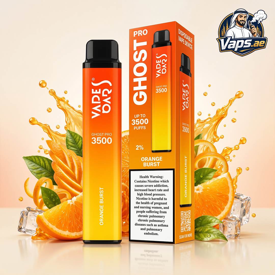 Vapes Bars Ghost Pro 3500 Puffs 20mg Nicotine Disposable Vape in UAE