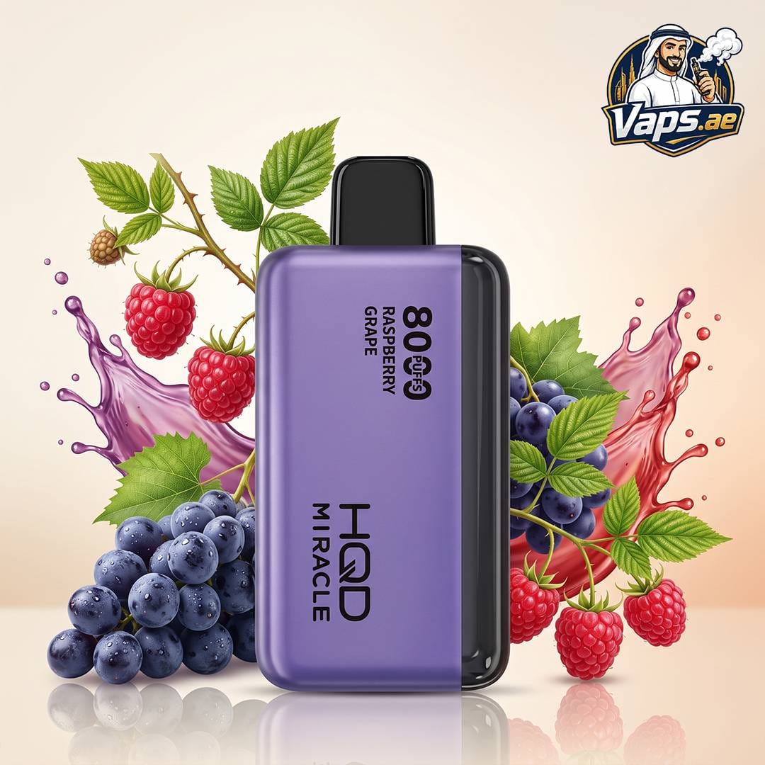 HQD Miracle 8000 Puffs Zero Nicotine 0mg Disposable Vape in UAE