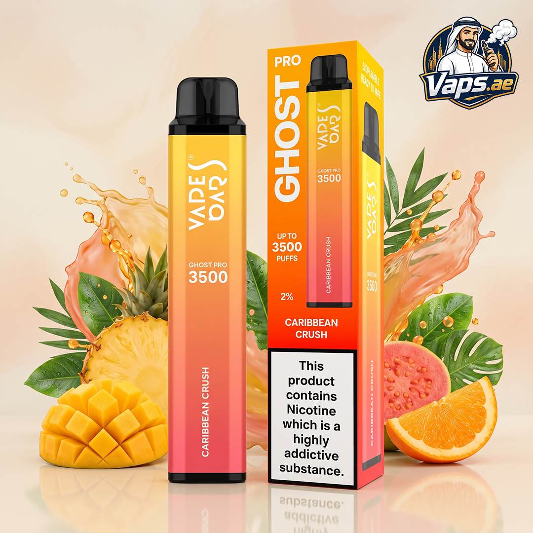 Vapes Bars Ghost Pro 3500 Puffs 20mg Nicotine Disposable Vape in UAE