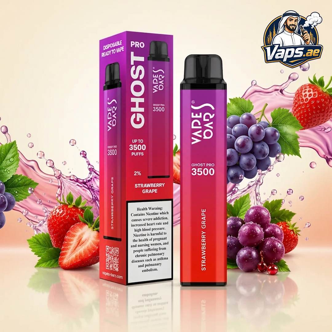 Vapes Bars Ghost Pro 3500 Puffs 20mg Nicotine Disposable Vape in UAE