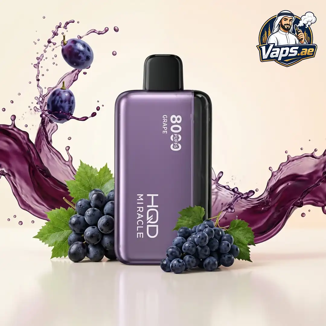 HQD Miracle 8000 Puffs Zero Nicotine 0mg Disposable Vape in UAE