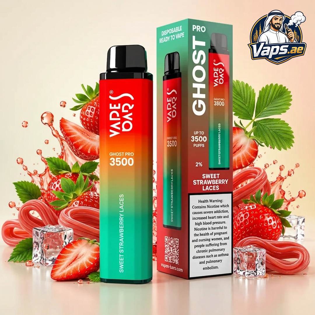 Vapes Bars Ghost Pro 3500 Puffs 20mg Nicotine Disposable Vape in UAE