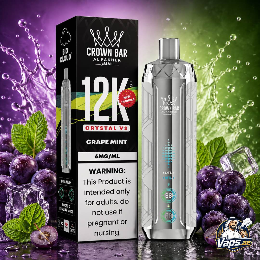 Al Fakher Crown Bar Crystal V2 12000 Puffs Disposable Vape - Image 9