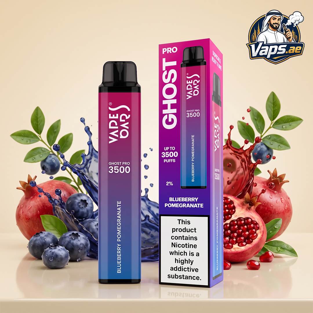 Vapes Bars Ghost Pro 3500 Puffs 20mg Nicotine Disposable Vape in UAE