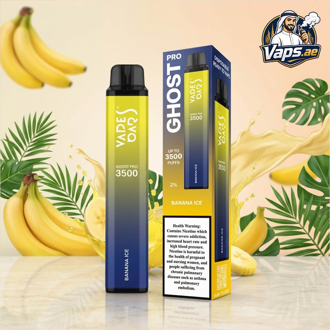 Vapes Bars Ghost Pro 3500 Puffs 20mg Nicotine Disposable Vape in UAE