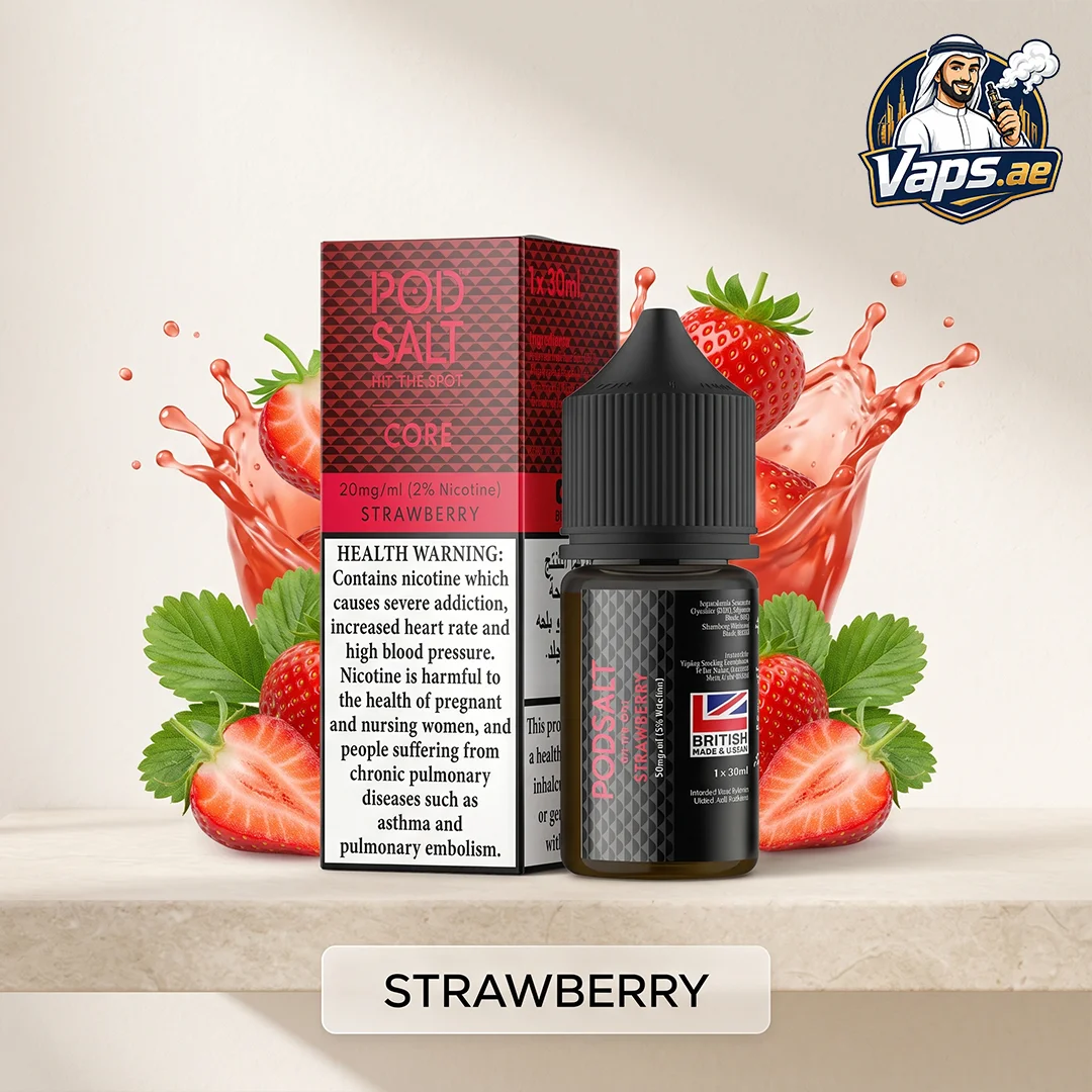 Pod Salt Core 20mg British Made Nicotine Salt E-Liquid in UAE