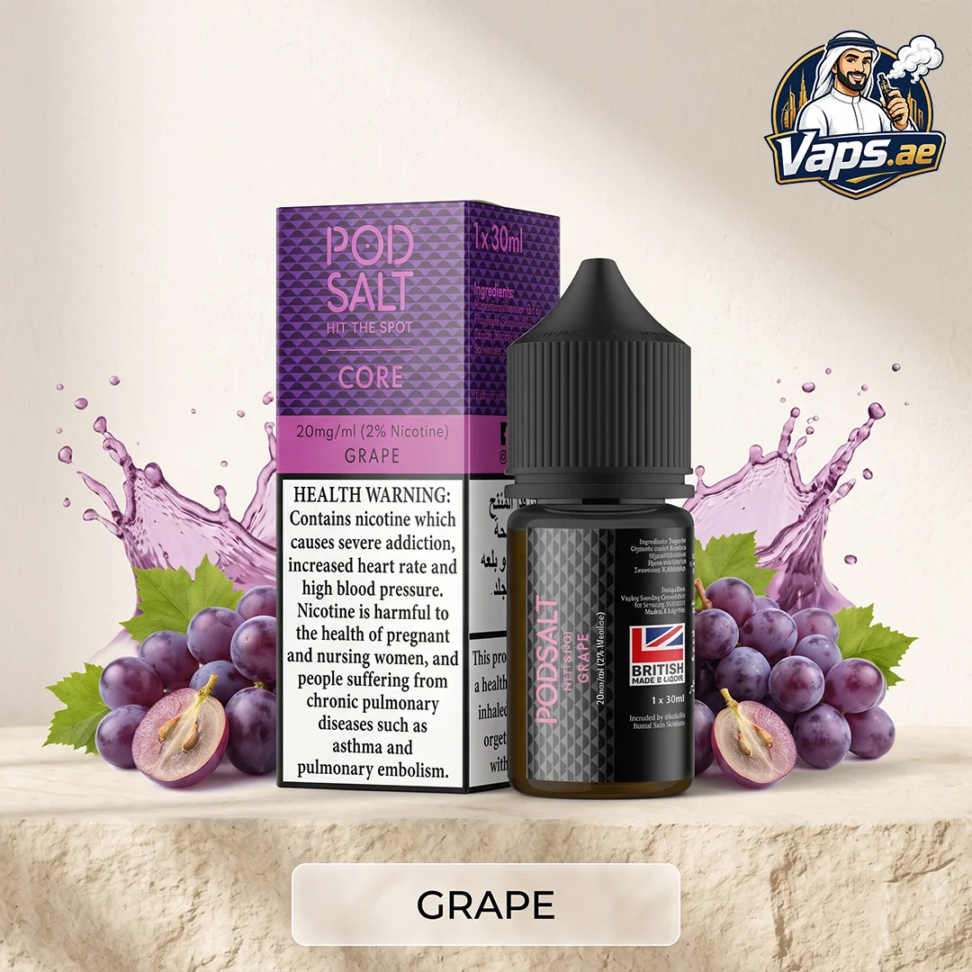 Pod Salt Core 20mg British Made Nicotine Salt E-Liquid in UAE