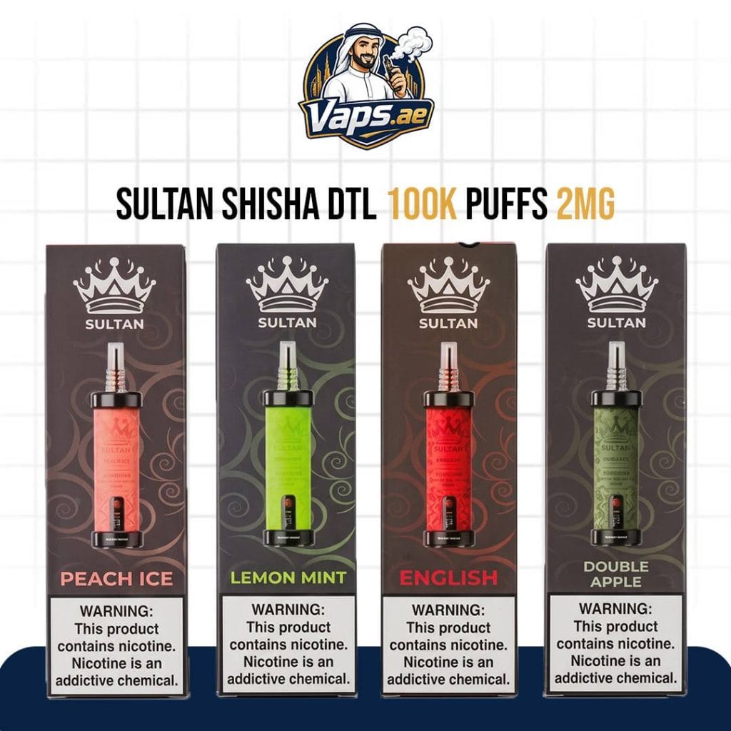 Xtra Sultan shisha Dtl 100k puffs 2mg nicotine triple mesh vape